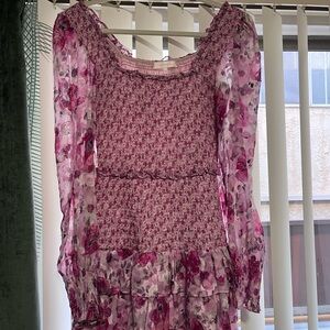 Love Shack Fancy Floral Mini Dress